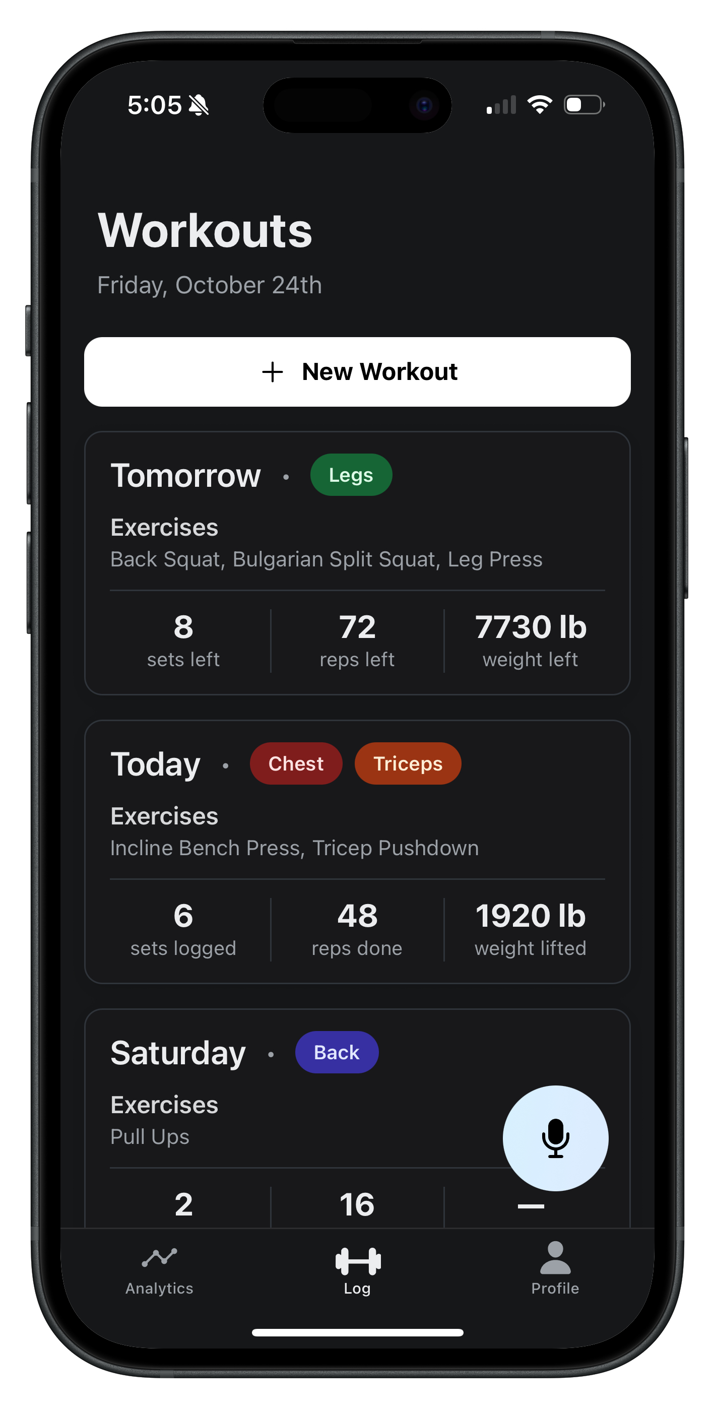 Preview of the Korra mobile app
