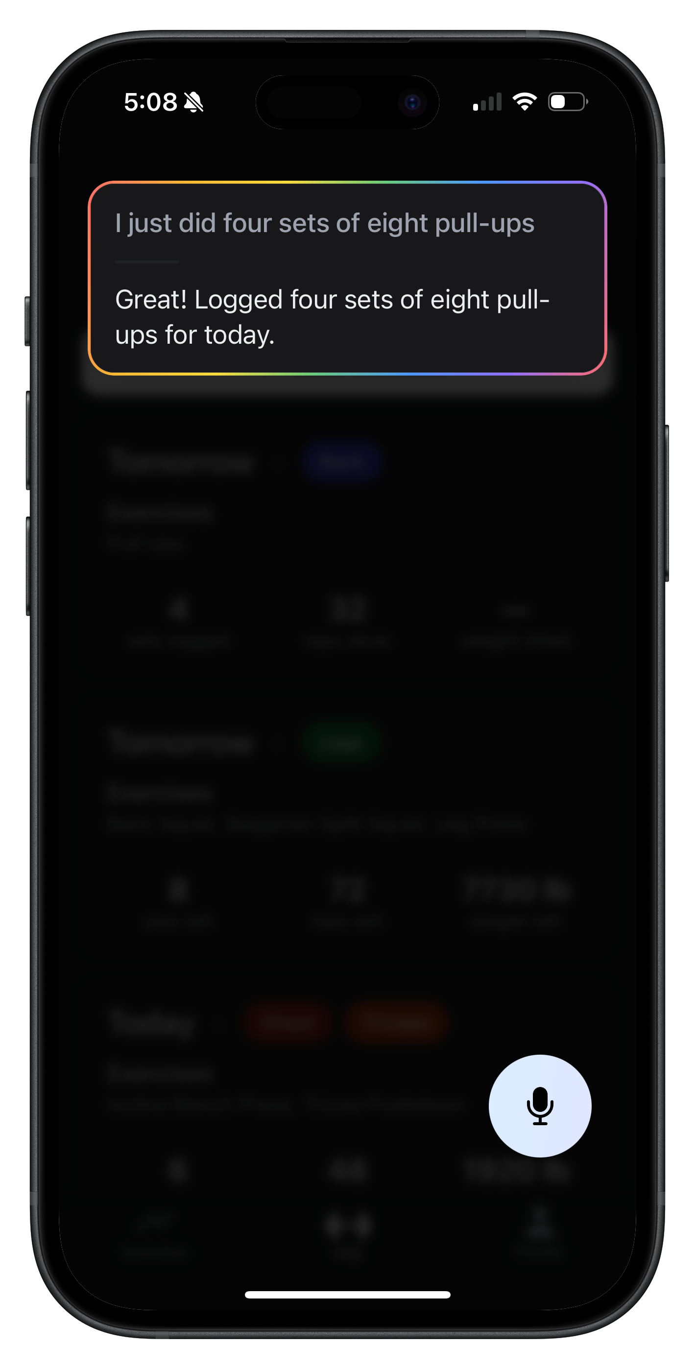 Voice-first interface of the Korra app
